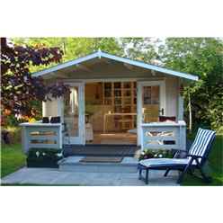 4m x 3m (13 x 10) Log Cabin (5120) - Double Glazing (34mm Wall Thickness)