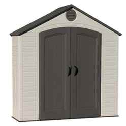 8 x 5 Duramax Plus Plastic Apex Shed with Plastic Floor (2.43m x 1.52m)