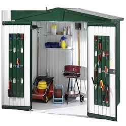 6 x 3 Premier Heavy Duty Metal Dark Green Shed (1.72m x 0.84m)