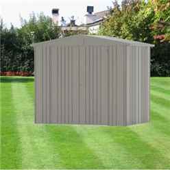 8 x 5 Premier Heavy Duty Metal Quartz Grey Shed (2.44m x 1.56m)