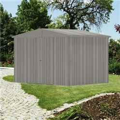 10 x 7 Premier Heavy Duty Metal Dark Quartz Grey Shed (3.16m x 2.28m)
