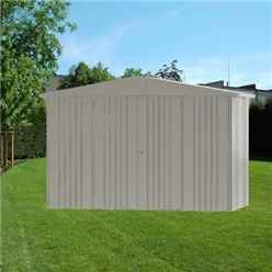 10 x 5 Premier Heavy Duty Metal Quartz Grey Shed (3.16m x 1.56m)