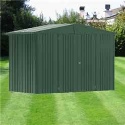 10 x 5 Premier Heavy Duty Metal Dark Green Shed (3.16m x 1.56m)