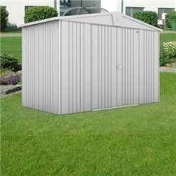 10 x 5 Premier Heavy Duty Metal Silver Metallic Shed (3.16m x 1.56m)