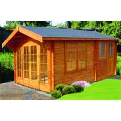 14 X 19 LOG CABIN (4.19M X 5.69M) - 28MM TONGUE AND GROOVE LOGS