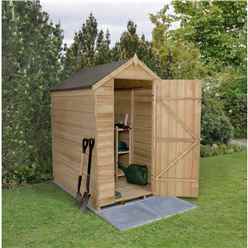 4 x 6 Pressure Treated Overlap Apex Shed