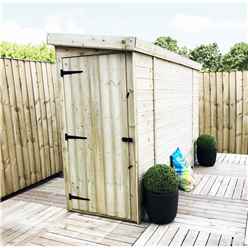 10 x 3 Pent Garden Shed - 12mm Tongue and Groove Walls - Pressure Treated - Windowless 