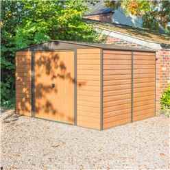 10 x 12 Deluxe Woodvale Metal Shed FLOOR INCLUDED (3.13m x 3.70m)