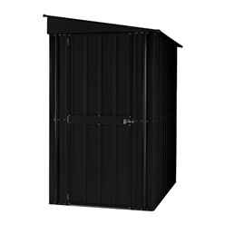 4 x 8 Lean To Anthracite Grey Metal Shed (1.13m X 2.34m)