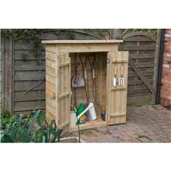 INSTALLATION - Pent Garden Store - Pressure Treated - INCLUDES INSTALLATION
