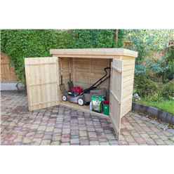 INSTALLATION - 2'8" x 6'3" Pent Large Outdoor Store - Pressure Treated - INCLUDES INSTALLATION