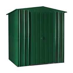 6 x 4 Apex Heritage Green Solid Metal Shed (1.71m X 1.31m)