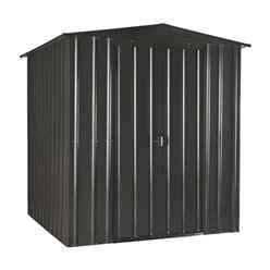 6 x 5 Premier EasyFix – Apex – Metal Shed - Anthracite Grey (1.84m x 1.54m)