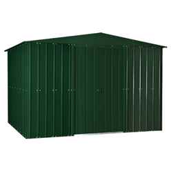 10 x 12 Apex Heritage Green Metal Shed (2.95m X 3.61m)