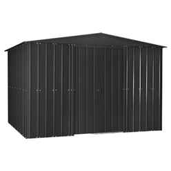 10 x 12 Apex Anthracite Grey Metal Shed (2.95m X 3.61m)