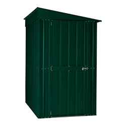 4 x 6 Lean To Heritage Green Metal Shed (1.13m X 1.71m)