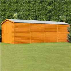15 x 10 Windowless Dip Treated Overlap Apex Wooden Garden Shed With Double Doors
