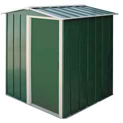 5 x 4 Value Apex Metal Shed - Green (1.62m x 1.22m)