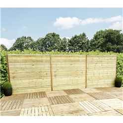 6FT (1.83m) Horizontal Pressure Treated 12mm Tongue & Groove Fence Panel