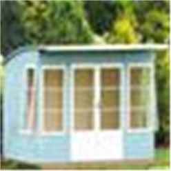 10 x 6 (2.99m x 1.79m) - Premier Pent Wooden Summerhouse - 4 Windows - Double Doors - 12mm T&G Walls & Floor 