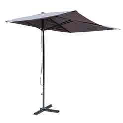 Powder-coated Steel Frame Half Parasol