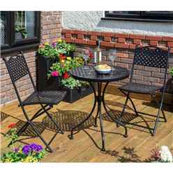 DISCO 4/3/22 Lattice Three Piece Bistro Set
