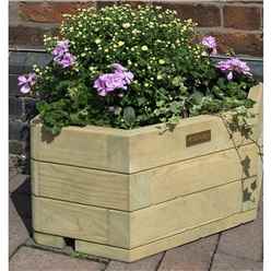 Pressure Treated Corner Planter