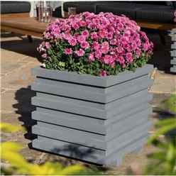 Grey Square Planter