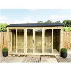 10 x 6 FULLY INSULATED Reverse Summerhouse - 64mm Walls, Floor & Roof -12mm (T&G)+40mm Insulated EcoTherm + 12mm T&G)- LONG Double Glazed Safety Toughened Windows (4mm-6mm-4mm)+EPDM Roof+FREE INSTALL