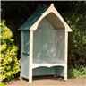 4'5 x 2'4 Wooden Seat Arbour - 12mm Wall Thickness