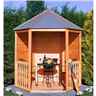 7 x 6 Wooden Gazebo - 12mm Wall Thickness