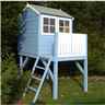 4 x 6 Wooden Tower Playhouse - Single Door - 1 Window - 12mm Wall Thickness
