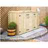Wheelie Bin and Recycling Box Triple Chest Store - 2 x Wheelie Bin + 2 x Recycling Boxes