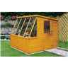 INSTALLED - 8 x 6 (2.39m x 1.79m) Tongue And Groove - Potting Shed With Opening Side Window