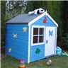 INSTALLED 4 x 4 Wooden Playhut Playhouse