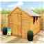 8 X 6 (2.39m X 1.83m) - Super Value Overlap - Apex Garden Wooden Shed - 2 Windows - Single Door
