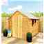 8 X 6 (2.39m X 1.83m) - Super Value Overlap - Apex Garden Wooden Shed - 2 Windows - Double Doors