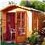 7 x 7 (2.05m x 1.98m) - Premier Wooden Summerhouse - Double Doors - 12mm T&G Walls - Floor - Roof