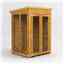 4 x 4 Premium Tongue And Groove Pent Summerhouse - Double Doors - 12mm Tongue And Groove Floor And Roof