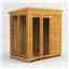 6 x 4 Premium Tongue And Groove Pent Summerhouse - Double Doors - 12mm Tongue And Groove Floor And Roof