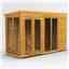 10 x 4 Premium Tongue And Groove Pent Summerhouse - Double Doors - 12mm Tongue And Groove Floor And Roof