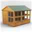 10 x 8 Premium Tongue And Groove Apex Potting Shed - Single Door - 18 Windows - 12mm Tongue And Groove Floor And Roof
