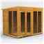 8 x 6 Premium Tongue And Groove Pent Summerhouse - Double Doors - 12mm Tongue And Groove Floor And Roof