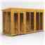 12 x 4 Premium Tongue And Groove Pent Summerhouse - Double Doors - 12mm Tongue And Groove Floor And Roof