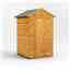 4 x 4 Premium Tongue And Groove Apex Shed - Single Door - Windowless - 12mm Tongue And Groove Floor And Roof