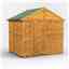 6 x 8  Premium Tongue and Groove Apex Shed - Double Doors - Windowless - 12mm Tongue and Groove Floor and Roof