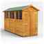 12 x 4 Premium Tongue And Groove Apex Shed - Double Doors - 6 Windows - 12mm Tongue And Groove Floor And Roof