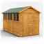 12 x 6 Premium Tongue And Groove Apex Shed - Single Door - 6 Windows - 12mm Tongue And Groove Floor And Roof