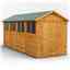 16 x 6 Premium Tongue And Groove Apex Shed - Single Door - 8 Windows - 12mm Tongue And Groove Floor And Roof