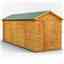 18 x 6 Premium Tongue And Groove Apex Shed - Double Doors - Windowless - 12mm Tongue And Groove Floor And Roof